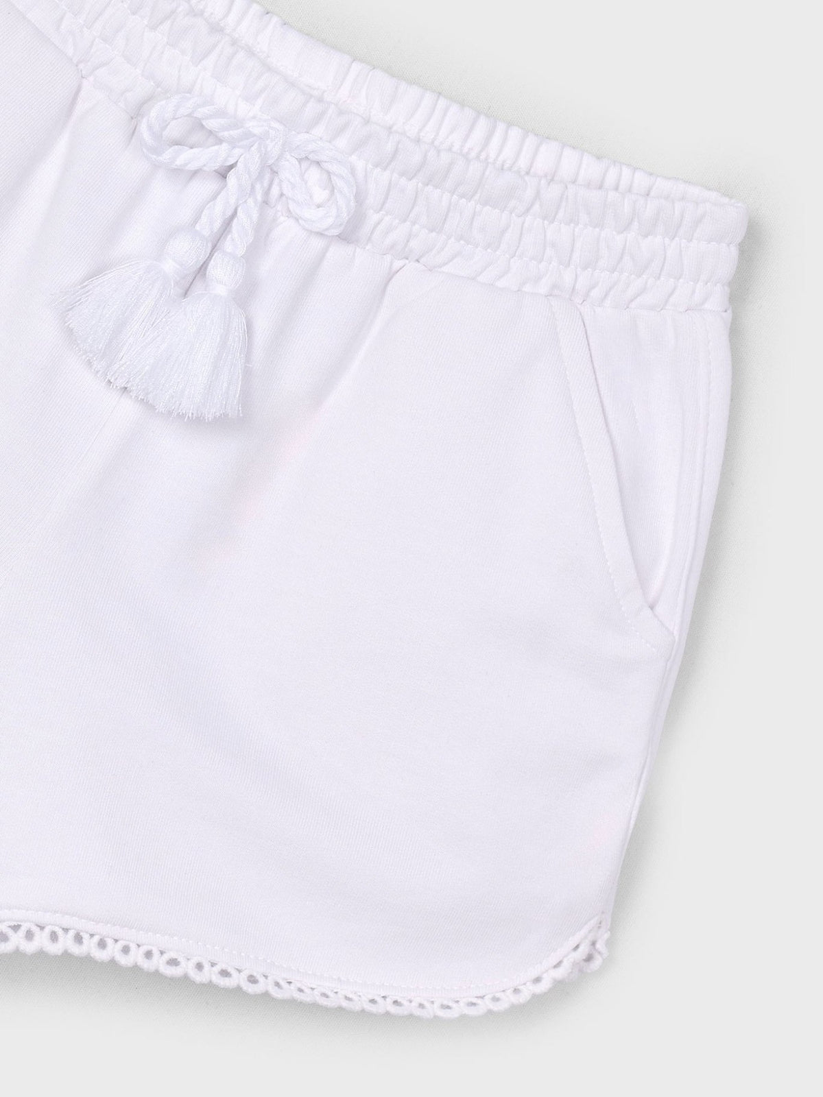 Short felpa básico Branco (Branco)  para Menina - Mayoral