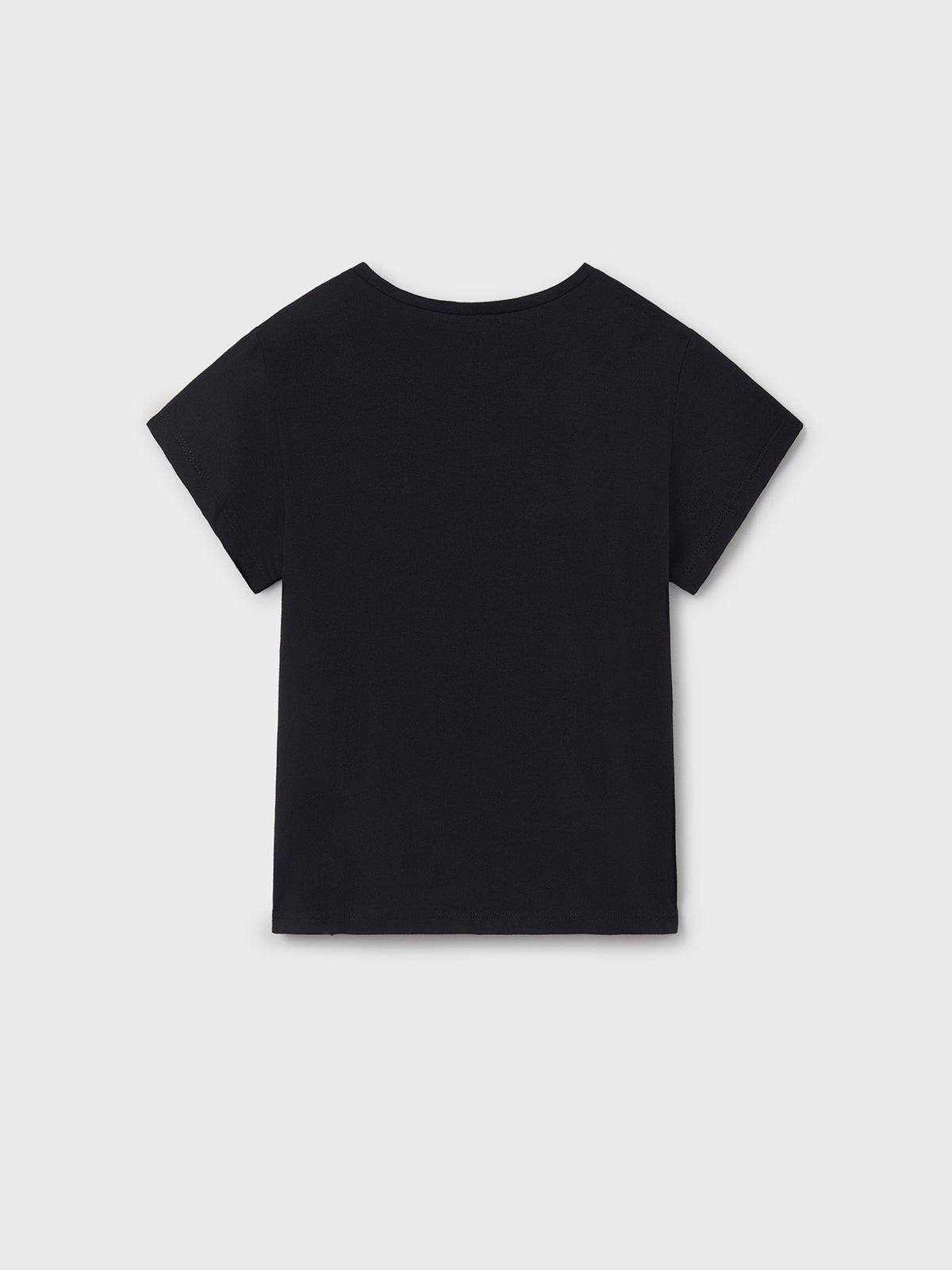 Camiseta básica Preto (Preto)  para Menina - Mayoral
