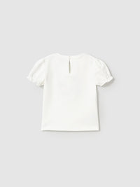 T´shirt vestir Crú-céu (Celeste)  para Bebé Menina - Mayoral