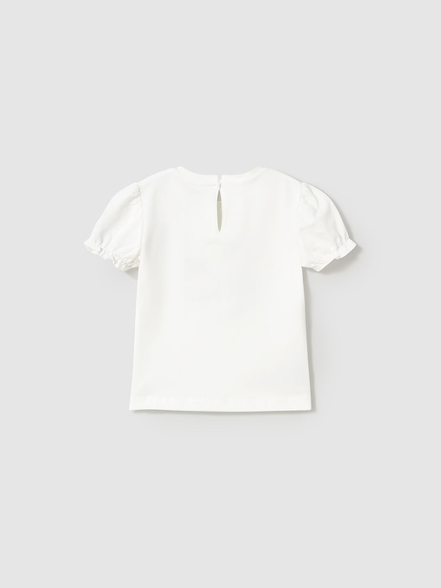 T´shirt vestir Crú-céu (Celeste)  para Bebé Menina - Mayoral