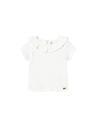 Blusa folho Crú (Creme / Pérola)  para Bebé Menina - Mayoral