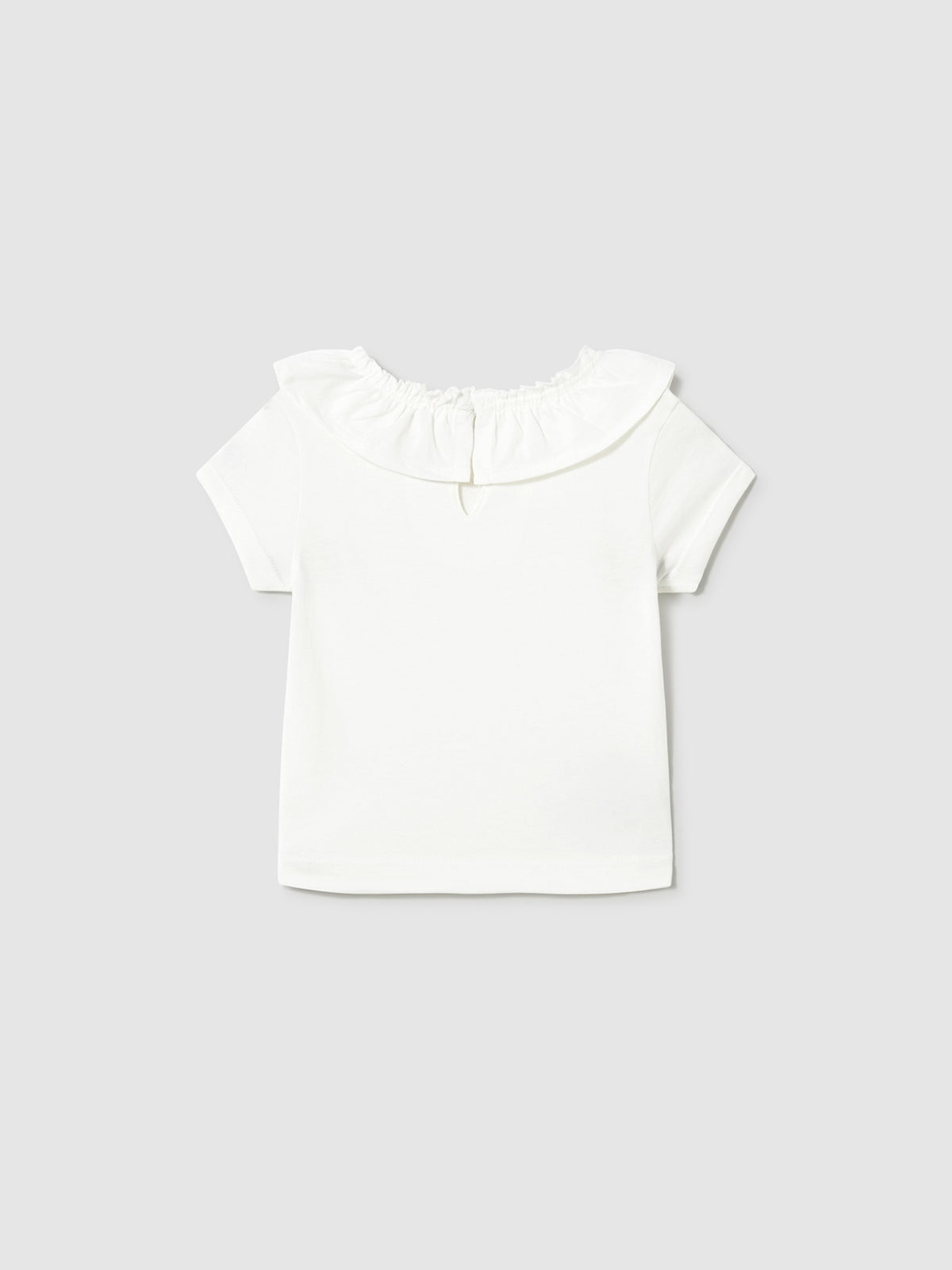 Blusa folho Crú (Creme / Pérola)  para Bebé Menina - Mayoral