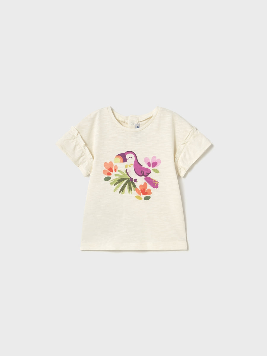 Pack 2 camisetas m/curta Osso-zana (Bege)  para Bebé Menina - Mayoral