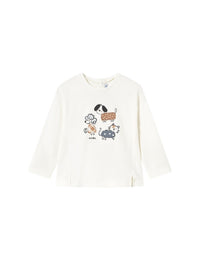 Camisola Crú (Creme / Pérola)  para Bebé Menina - Mayoral