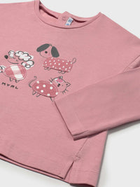 Camisola Rosado (Rosa Velho)  para Bebé Menina - Mayoral