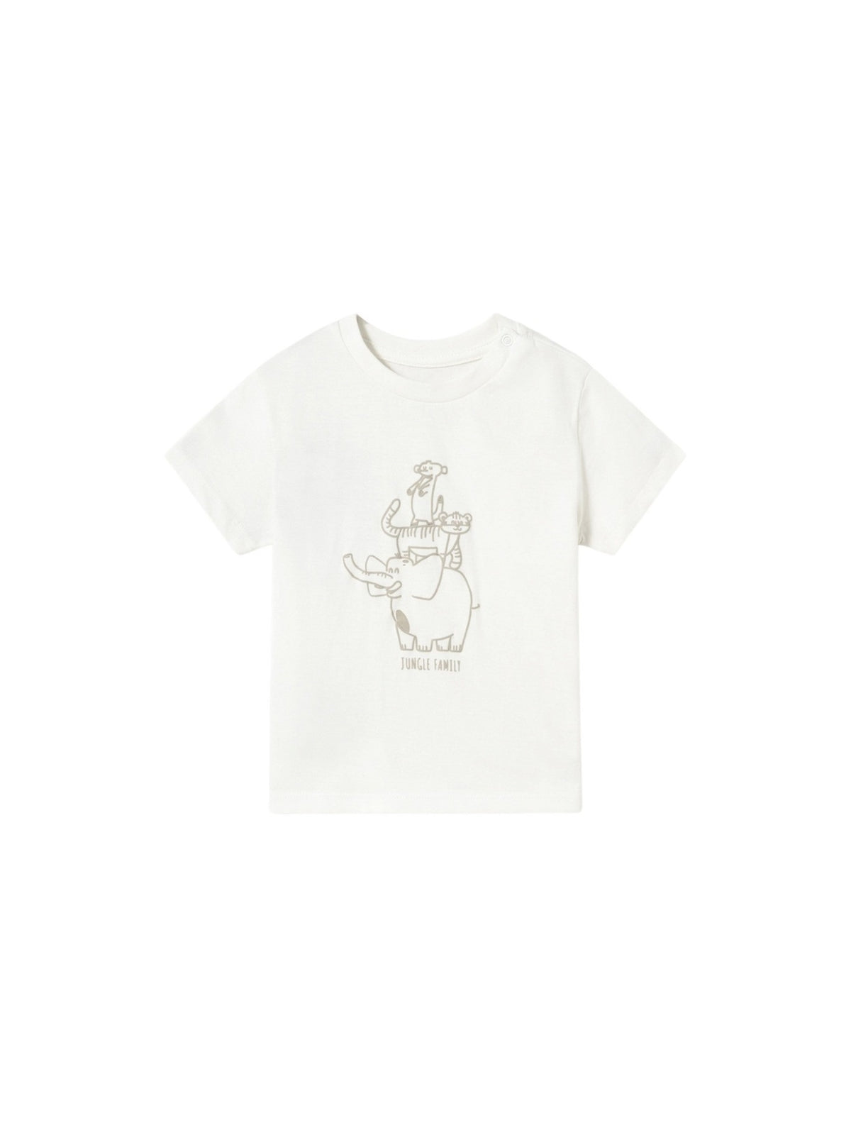 T´shirt jungle Nata (Creme / Pérola)  para Bebé Menino - Mayoral