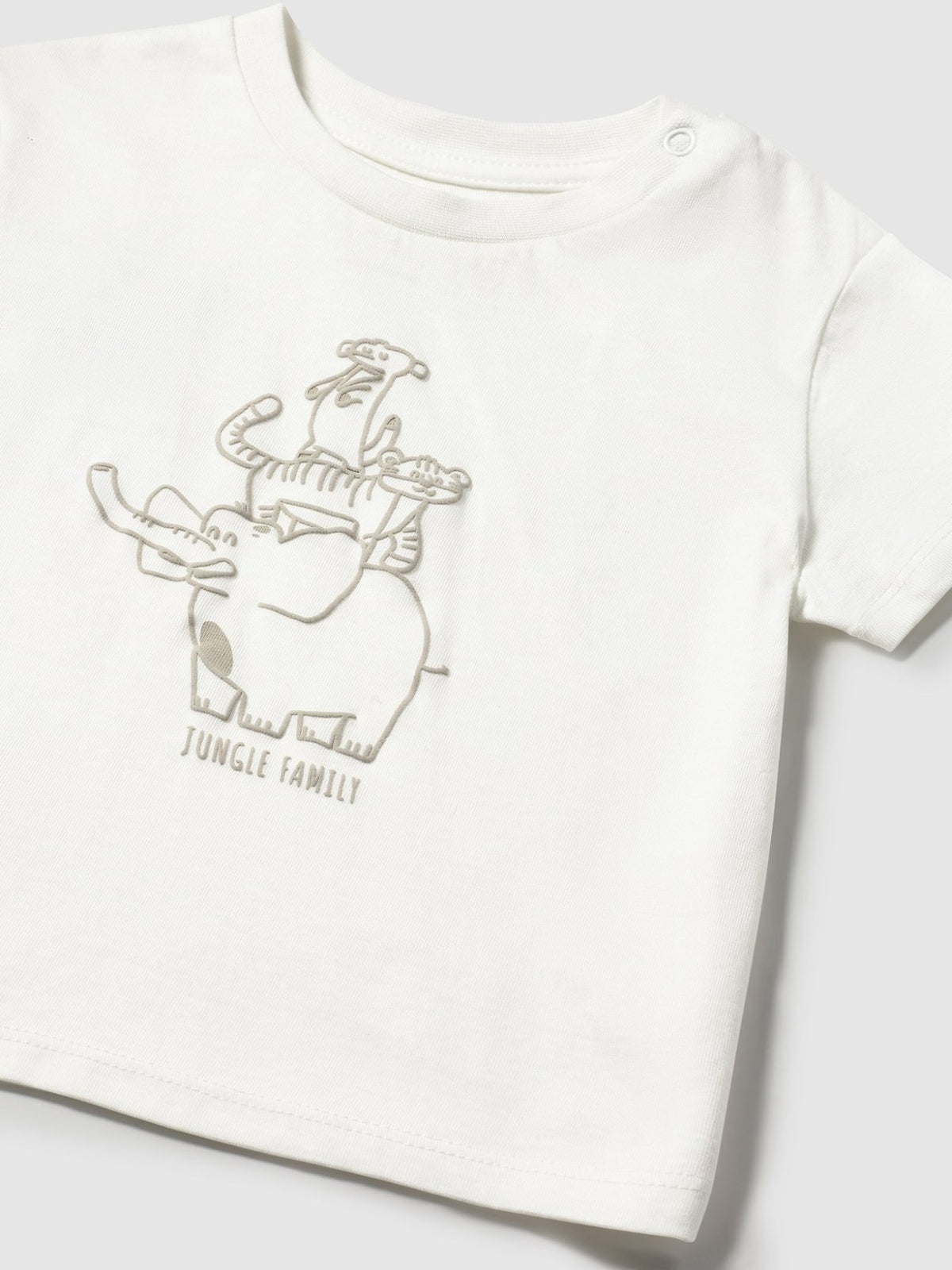 T´shirt jungle Nata (Creme / Pérola)  para Bebé Menino - Mayoral