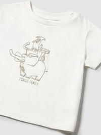 T´shirt jungle Nata (Creme / Pérola)  para Bebé Menino - Mayoral