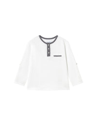 Camiseta m/comp. clássica Bco-regali (Branco)  para Bebé Menino - Mayoral