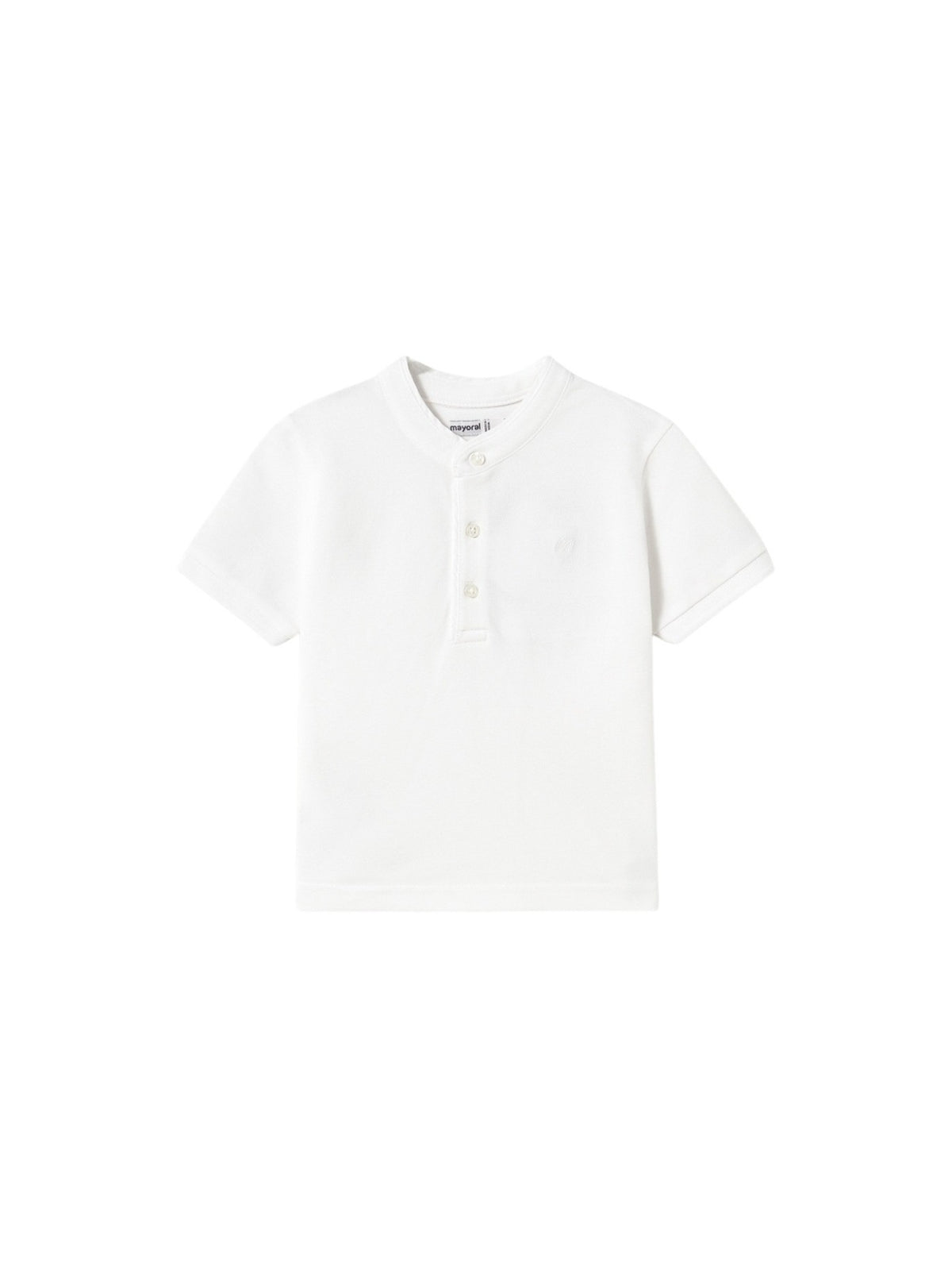 Polo m/curta gola mao Branco (Branco)  para Bebé Menino - Mayoral