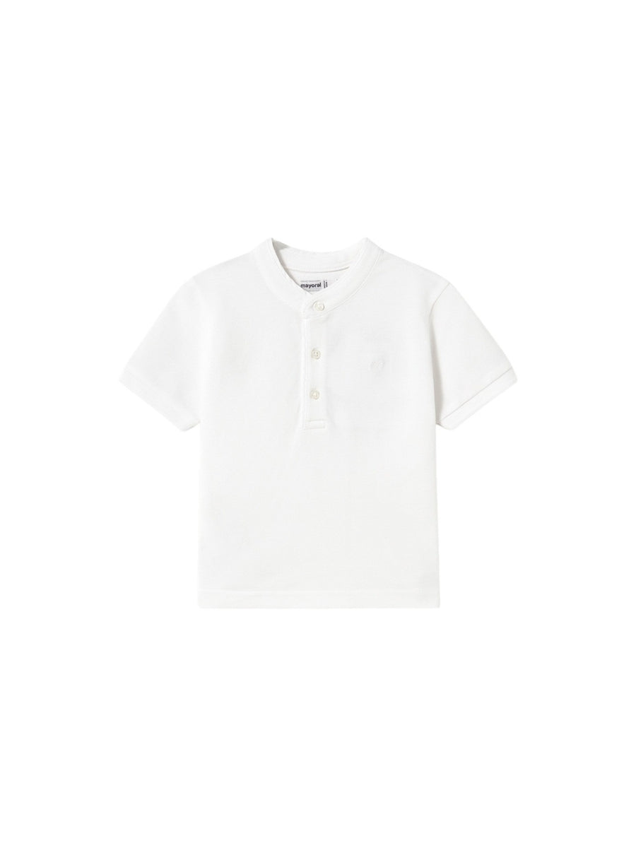Polo m/curta gola mao Branco (Branco)  para Bebé Menino - Mayoral