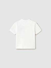 Polo m/curta gola mao Branco (Branco)  para Bebé Menino - Mayoral