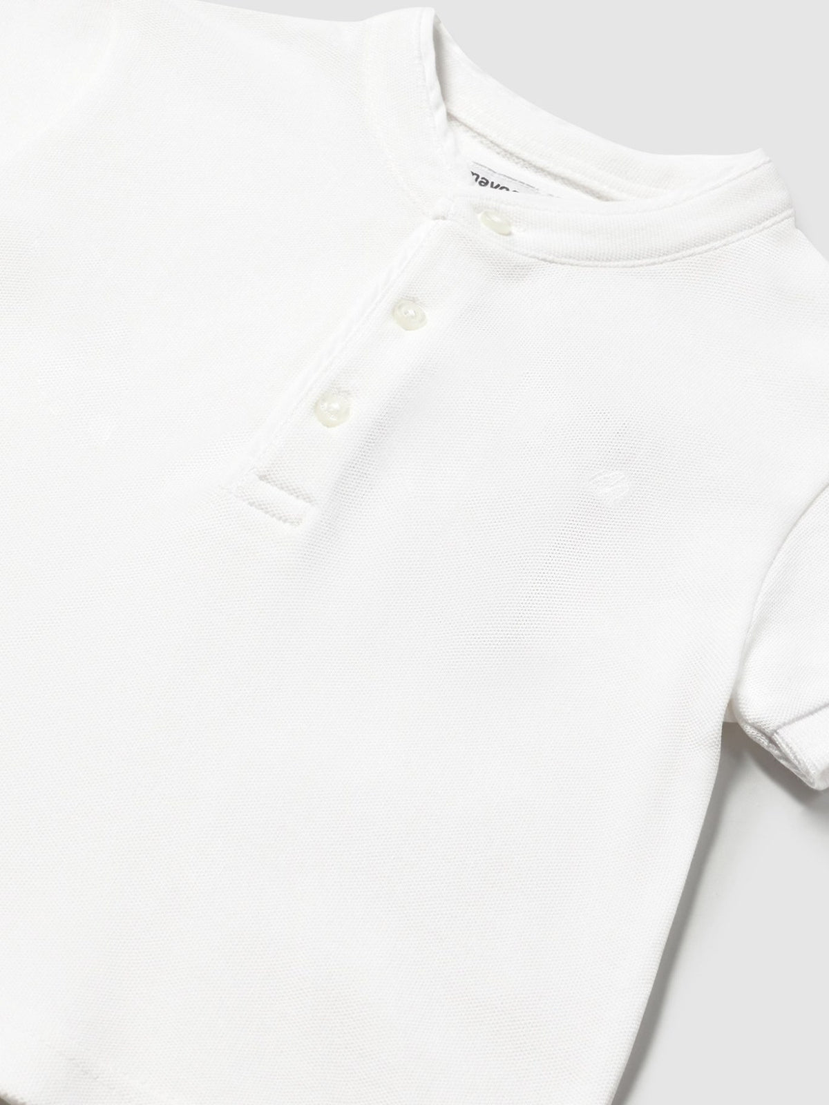 Polo m/curta gola mao Branco (Branco)  para Bebé Menino - Mayoral