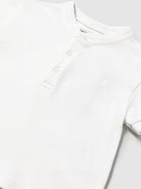 Polo m/curta gola mao Branco (Branco)  para Bebé Menino - Mayoral