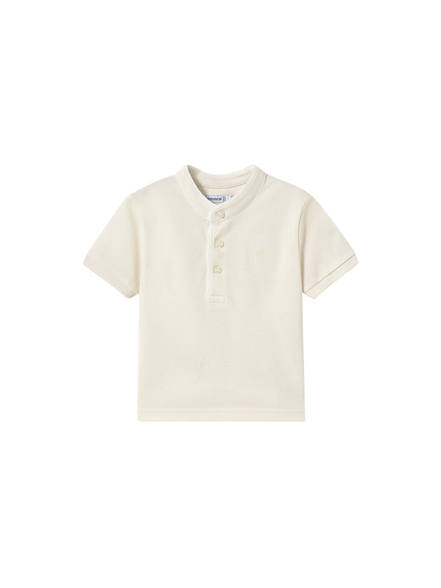 Polo m/curta gola mao Yogurte (Creme / Pérola)  para Bebé Menino - Mayoral