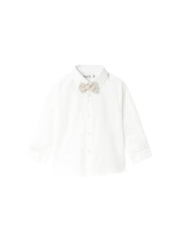 Camisa m/comp. clássica laço Branco (Branco)  para Bebé Menino - Mayoral