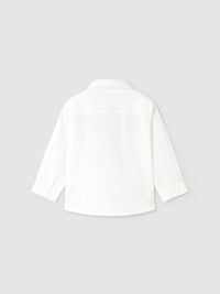 Camisa m/comp. clássica laço Branco (Branco)  para Bebé Menino - Mayoral