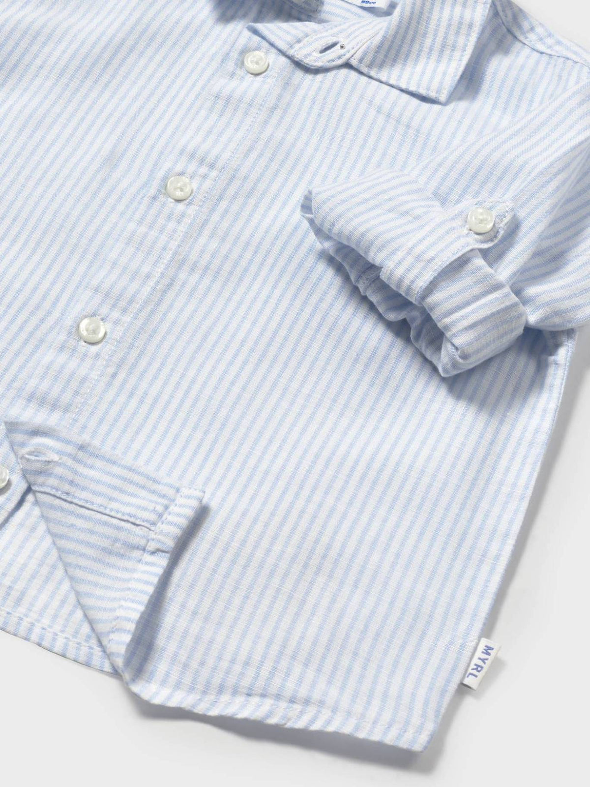 Camisa m/comp.linho Brisa (Celeste)  para Bebé Menino - Mayoral