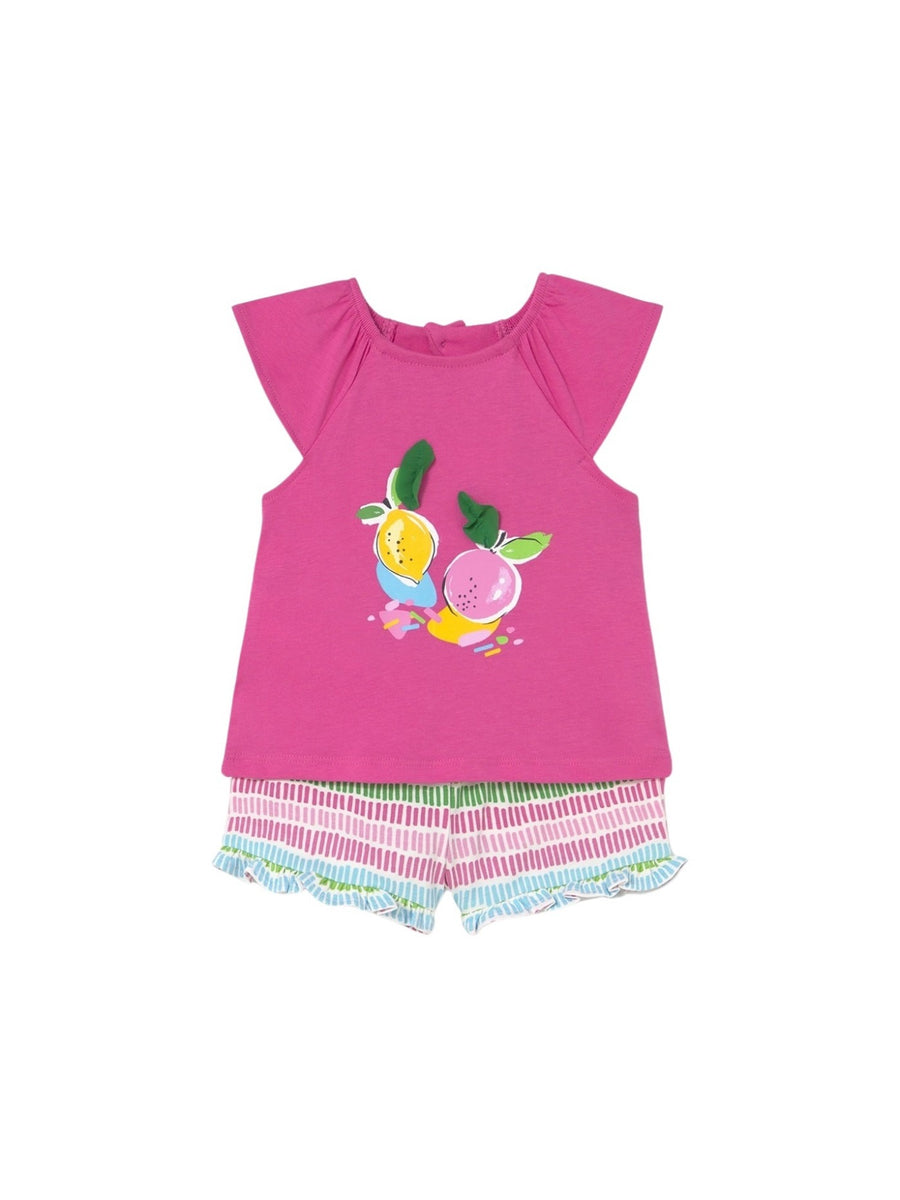 Conj. short estampado Fúcsia (Fúcsia)  para Bebé Menina - Mayoral