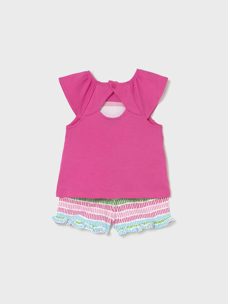 Conj. short estampado Fúcsia (Fúcsia)  para Bebé Menina - Mayoral