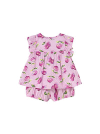Conj. bermuda total look Rosa malva (Rosa)  para Bebé Menina - Mayoral