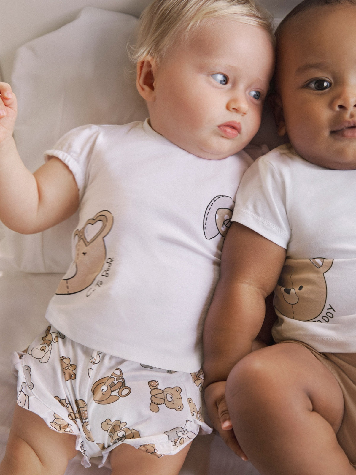 Conj. short Bolacha (Castanho Claro)  para Bebé Menina - Mayoral