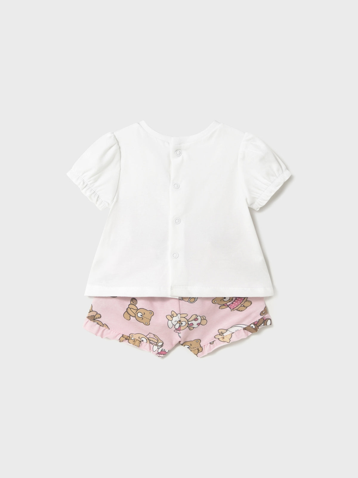 Conj. short Rosa baby (Rosa Bébé)  para Bebé Menina - Mayoral