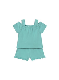 Conj. short Verde (Verde)  para Bebé Menina - Mayoral