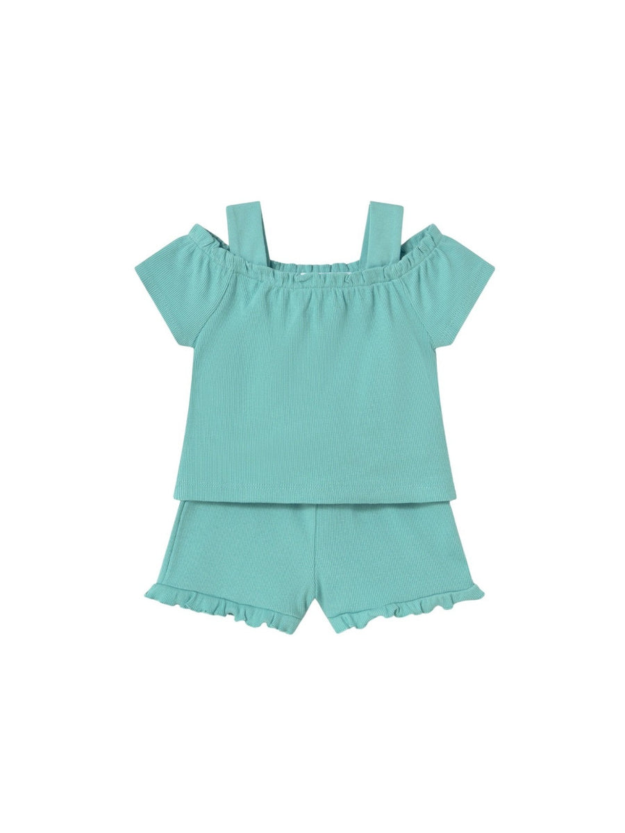 Conj. short Verde (Verde)  para Bebé Menina - Mayoral
