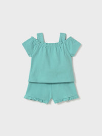 Conj. short Verde (Verde)  para Bebé Menina - Mayoral