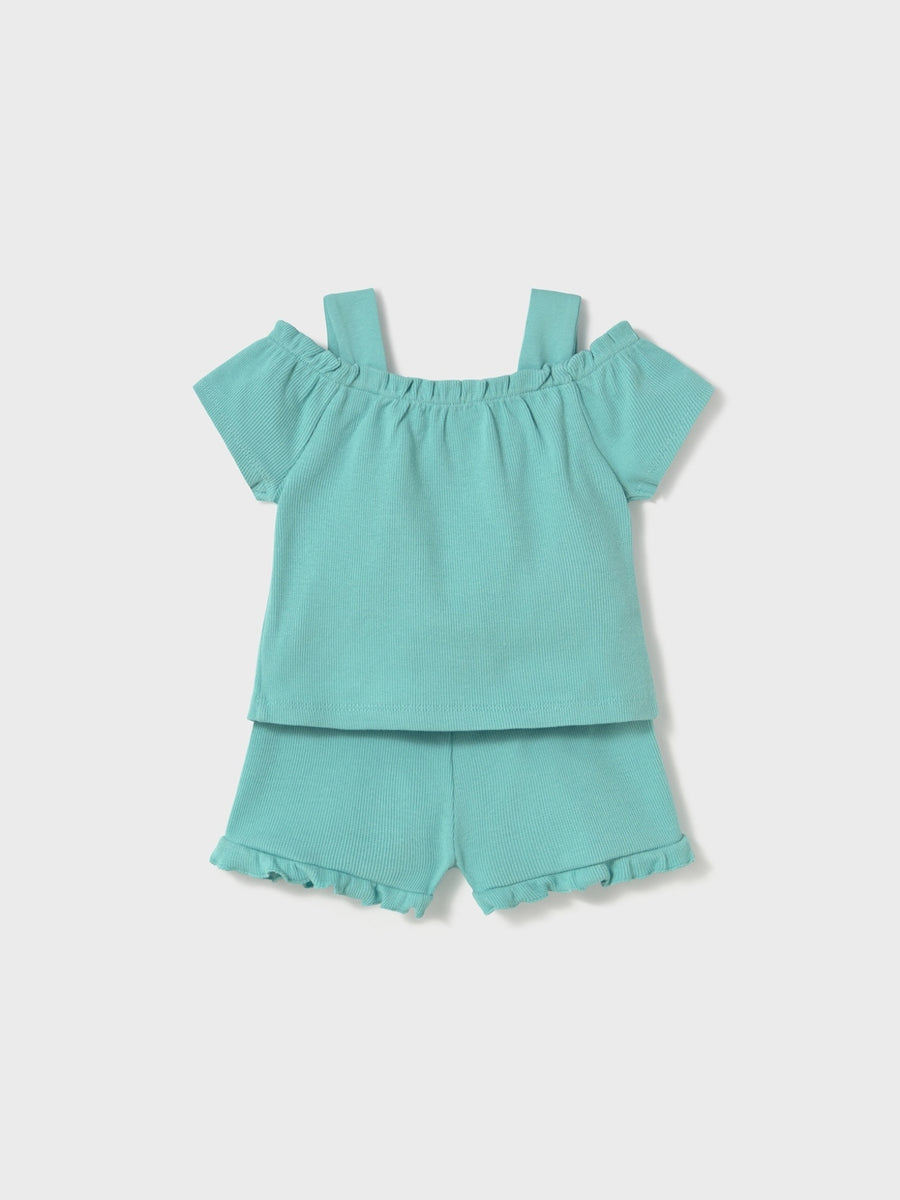 Conj. short Verde (Verde)  para Bebé Menina - Mayoral