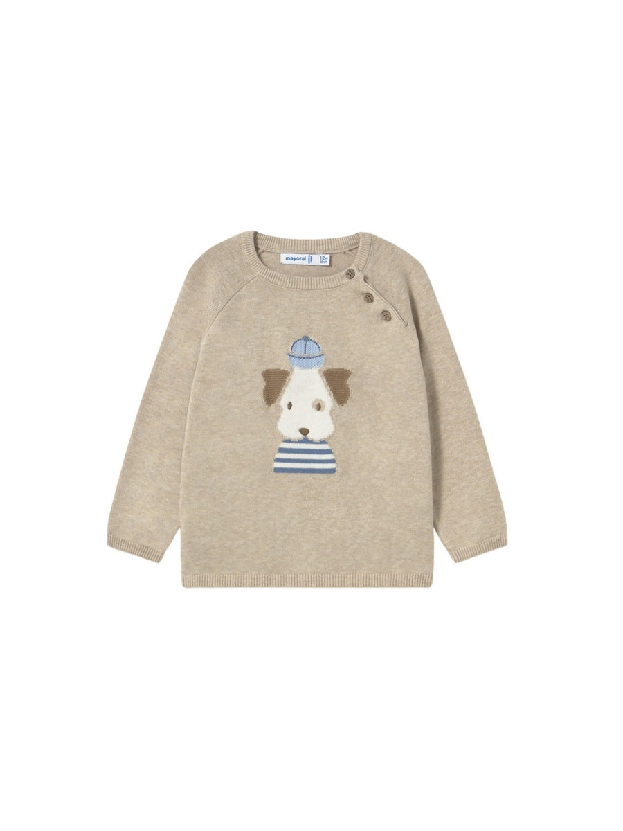 Jersey intarsia Creme vig (Creme / Pérola)  para Bebé Menino - Mayoral