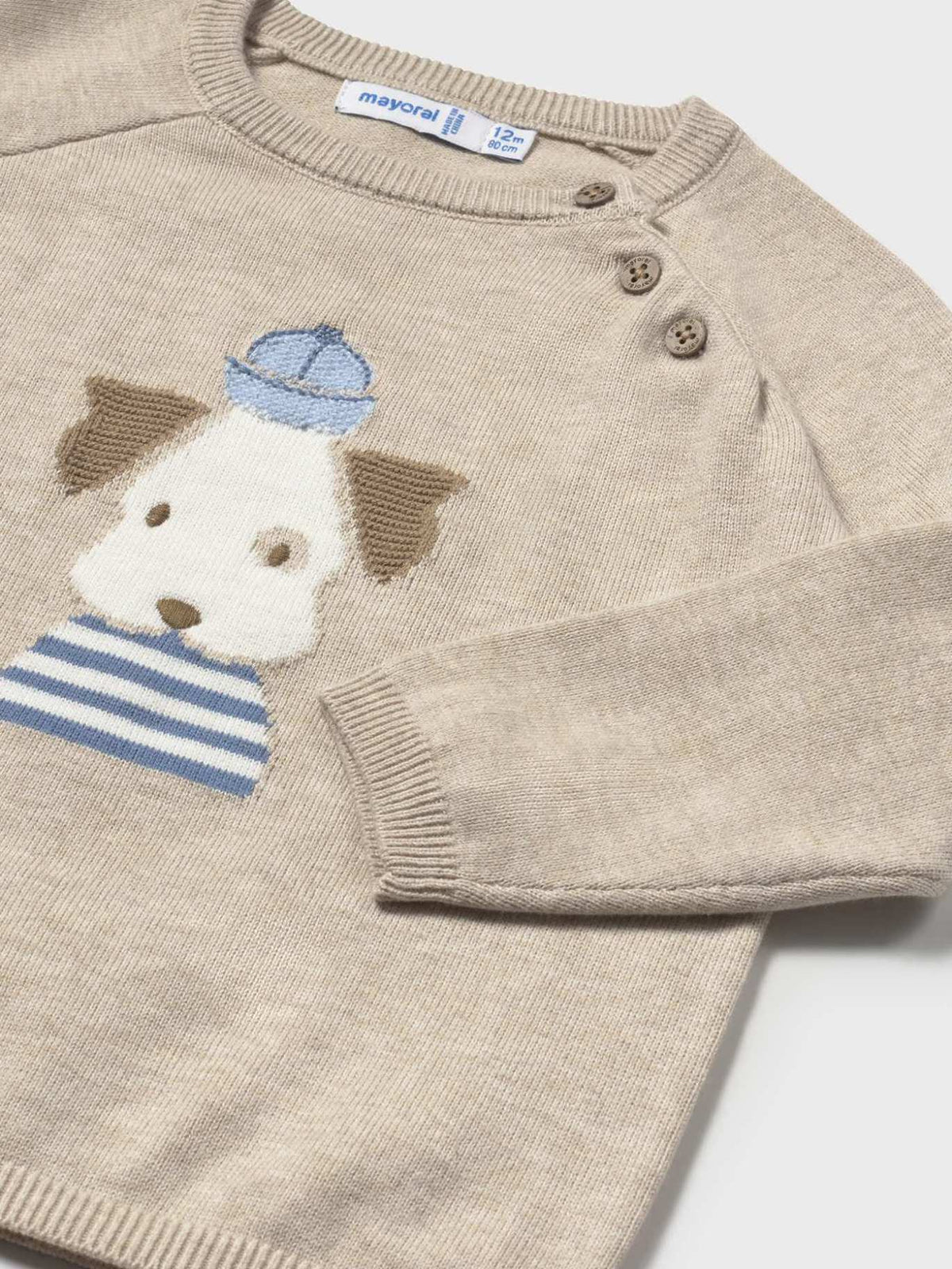 Jersey intarsia Creme vig (Creme / Pérola)  para Bebé Menino - Mayoral