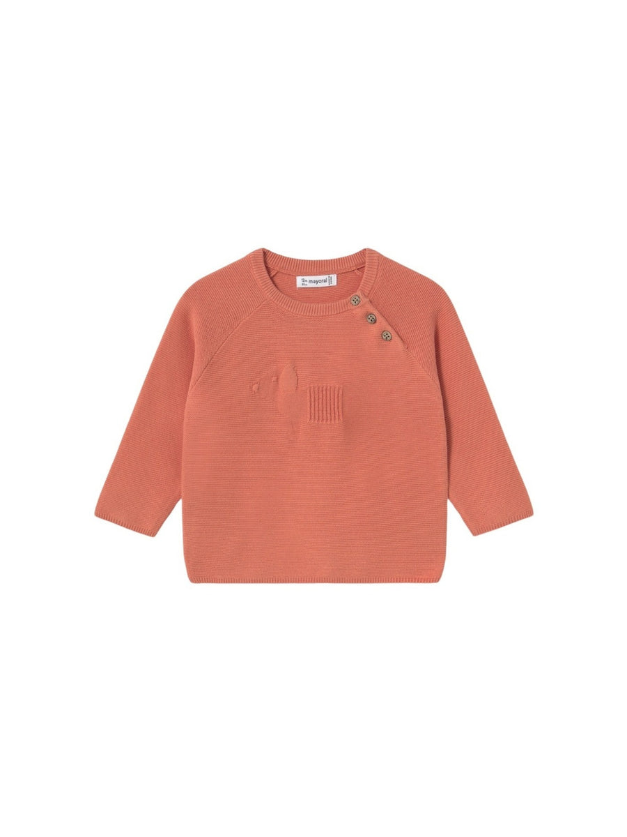 Jersey intarsia Pêssego (Laranja Outono)  para Bebé Menino - Mayoral