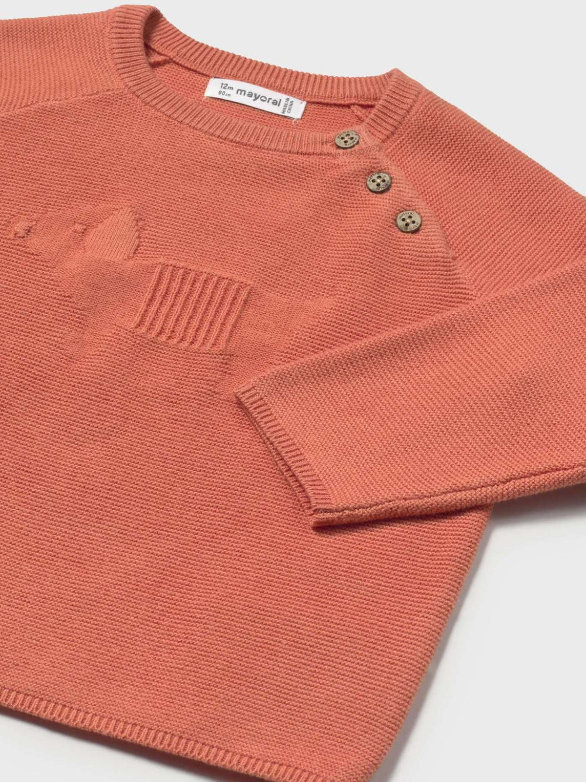 Jersey intarsia Pêssego (Laranja Outono)  para Bebé Menino - Mayoral