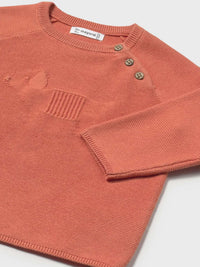 Jersey intarsia Pêssego (Laranja Outono)  para Bebé Menino - Mayoral