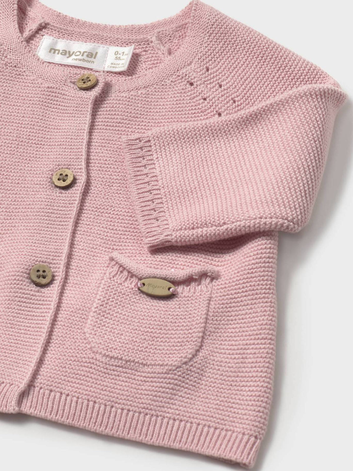 Casaco tricot Sakura (Rosa Velho)  para Bebé Menina - Mayoral