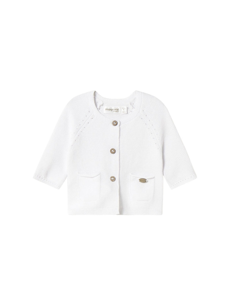 Casaco tricot Branco (Branco)  para Bebé Menina - Mayoral