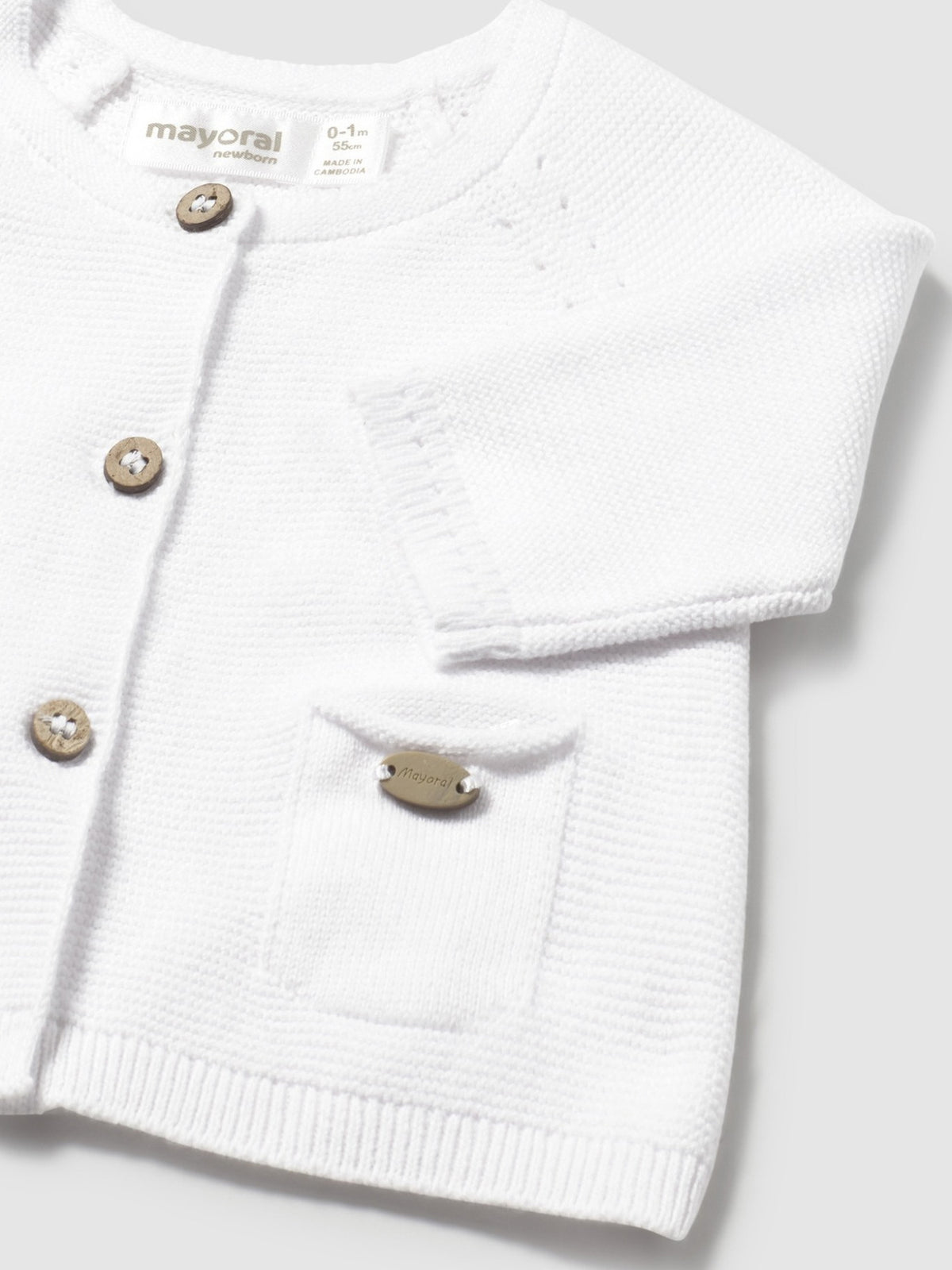 Casaco tricot Branco (Branco)  para Bebé Menina - Mayoral