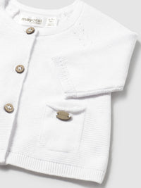 Casaco tricot Branco (Branco)  para Bebé Menina - Mayoral