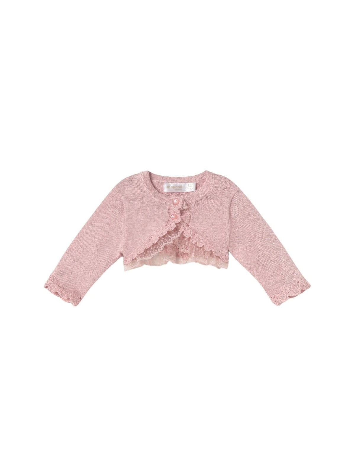 Casaco cerimónia Rosa baby (Rosa Bébé)  para Bebé Menina - Mayoral