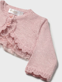 Casaco cerimónia Rosa baby (Rosa Bébé)  para Bebé Menina - Mayoral
