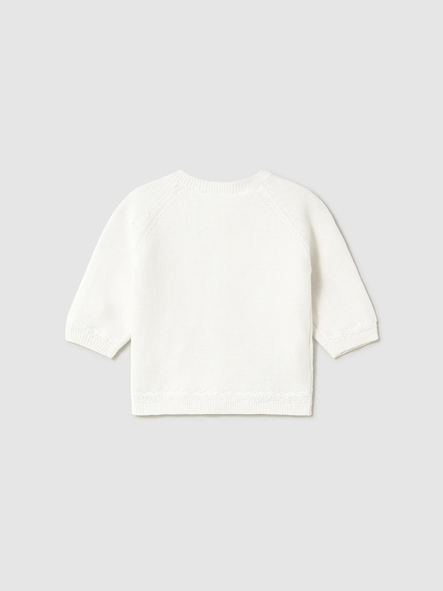 Casaco tricot Natural (Creme / Pérola)  para Bebé Menino - Mayoral