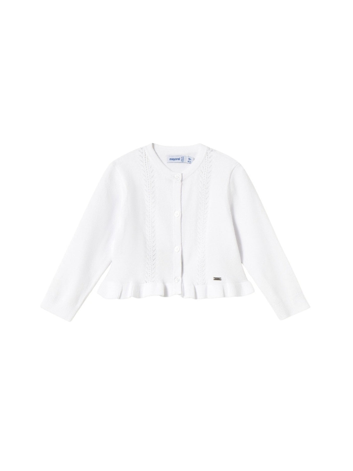 Casaco tricot comprido Branco (Branco)  para Bebé Menina - Mayoral