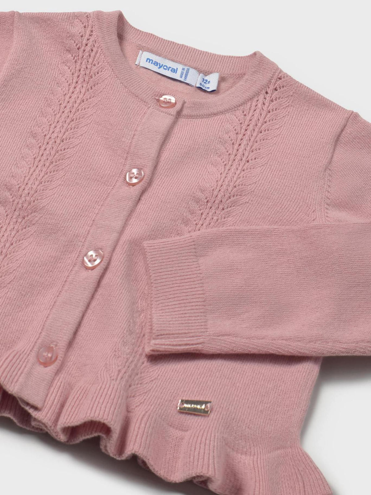Casaco tricot comprido Rosado (Rosa Velho)  para Bebé Menina - Mayoral