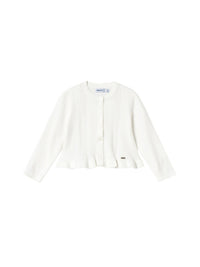 Casaco tricot comprido Crú (Creme / Pérola)  para Bebé Menina - Mayoral