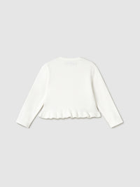 Casaco tricot comprido Crú (Creme / Pérola)  para Bebé Menina - Mayoral