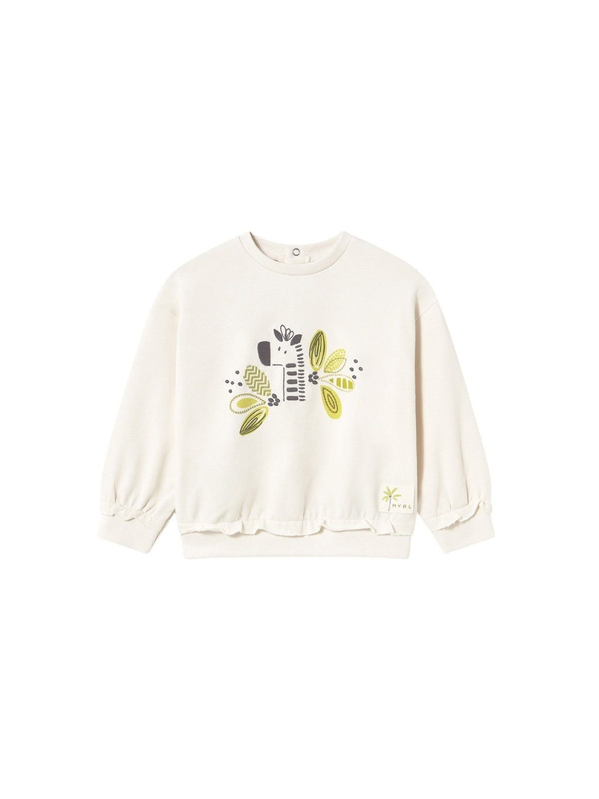Sweat bordada Osso-pist (Bege)  para Bebé Menina - Mayoral