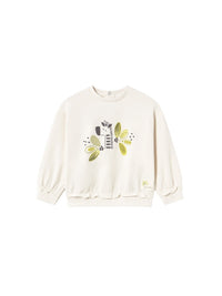 Sweat bordada Osso-pist (Bege)  para Bebé Menina - Mayoral
