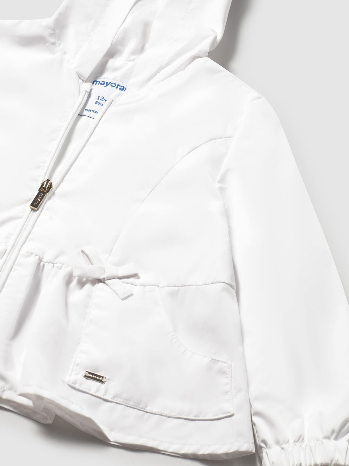 Parka Branco (Branco)  para Bebé Menina - Mayoral